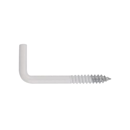 INDEX A PERFECT FIXING | AL-RO B [BZALROB1850] Alcayata roscada lacada blanca - 18x50 (3,7 x 37 x 15) - Bolsa de 15 unidades
