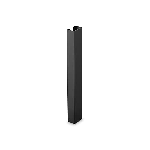 PureMounts® Canaleta de cableado para escritorios, fijación magnética, negro