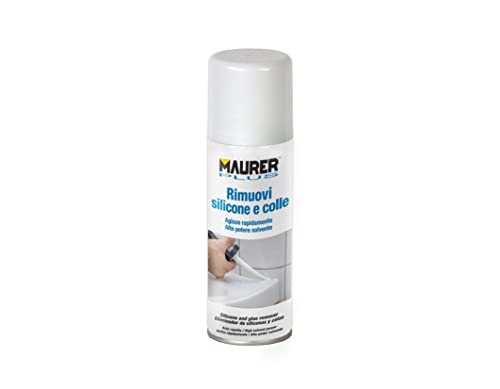 MAURER 5464280 Spray Limpiador Silicona/Pegamentos 200 Ml, Multicolor, 200