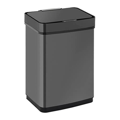 Fromm & Starck Cubo de Basura con Sensor Papelera Automática STAR_BIN_37 (Volumen total: 50 L, Rectangular, Negro, Funcionamiento a pilas)