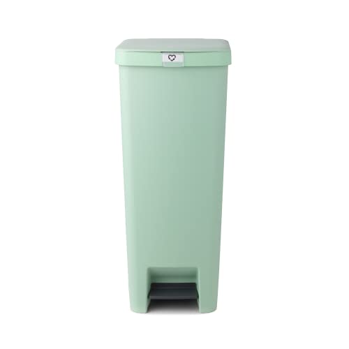 Brabantia 800108 Cubo de basura con pedal StepUp, 40L, Jade Green