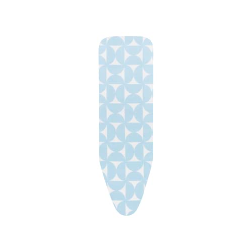 Brabantia - Funda para Tabla de Planchar A - 110 x 30 cm - Juego Completo de Funda de 100% Algodón & Capa de Espuma Duradera de 8 mm - para Planchas Normales & de Vapor - Lavable - Fresh Breeze