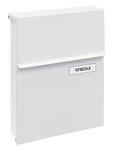 Arregui Line E6801 Buzón Individual de Acero, tamaño S (DIN A5), Blanco