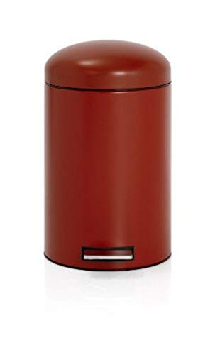 Brabantia 479069 Papelera - Cubo de Basura, 35 cm x 25 cm x 44,5 cm, Color Rojo