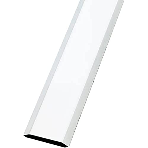 Amig - Tapajuntas para Suelo | 820 mm x 34 mm | Tira de Transición Liso y con Fijación Adhesiva | Cubrecantos Embellecedor para Uniones | Acero Inoxidable 18/8 Plateado Mate
