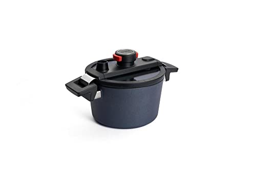 Woll Active Lite - Cacerola con tapa Active-Lite (20 cm de diámetro, 11,5 cm de alto, 3 litros, con 2 asas laterales, inductiva, apta para todo tipo de fuegos, aluminio, antracita)