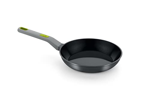 BRA LIFE - Sartén 18 cm fundición aluminio 100% reciclado, antiadherente cerámico reforzado sin PFOA, sin PTFE, apta para todo tipo de cocinas e inducción