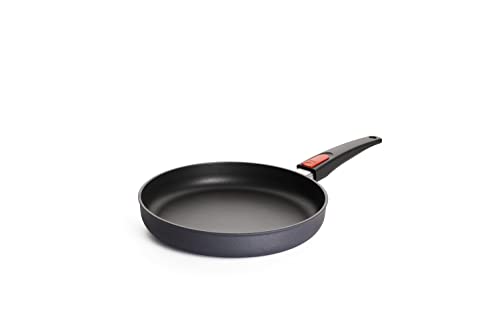 Woll Diamond Lite - Sartén (inductiva, diámetro de 26 cm, 5 cm de alto, con mango extraíble, apta para todo tipo de fuegos, aluminio fundido, apto para horno, antracita)
