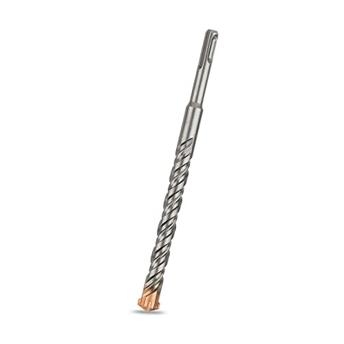 Meccion Broca SDS Plus para Martillo, 16mm x 200mm, Professional Brocas Hormigon con 4 Filos de Corte - Para Hacer Agujeros en el Hormigón, Piedra, Granito, Ladrillo, Mampostería