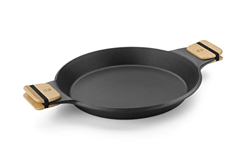 BRA Market - Paellera 36 cm, Aluminio Fundido con Antiadherente, sin PFOA, Apta para todo tipo de cocinas incluida Inducción