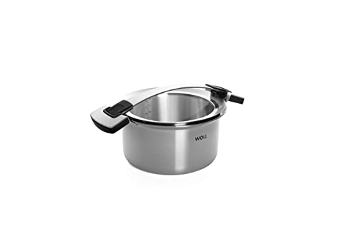 Woll Concept Pro - Cazuela (Acero Inoxidable, con Tapa, 20 cm)
