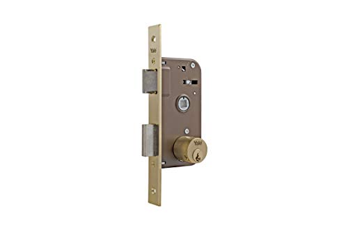 Yale 3010048 Cerradura 50-HL/ 70, Latonado, Entrada 45 mm