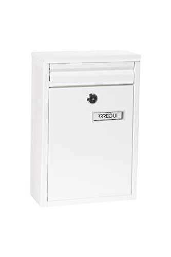 Arregui Zaguan E5751 Individual de Acero, buzón o recogecartas, tamaño S (DIN A5), Blanco