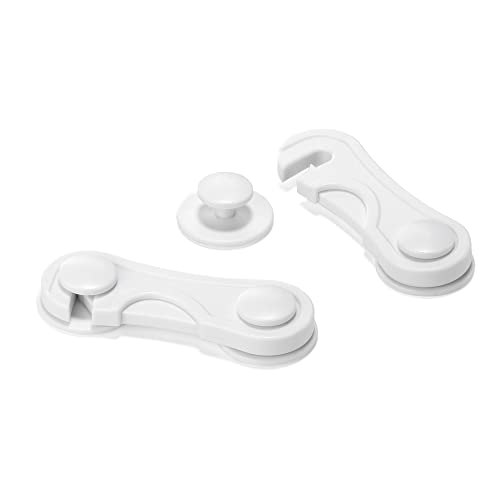 INOFIX 66513 Cierre Seguridad Frontal, Blanco, 35 x 98 x 16 Mm, 2 Unidades