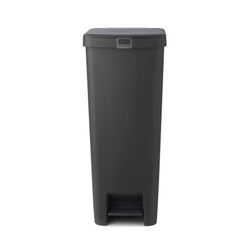 Brabantia 800023 Cubo de basura con pedal StepUp, 40L, Dark Grey