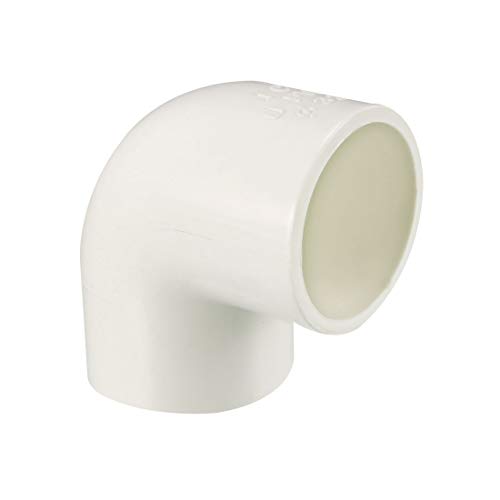 sourcing map Tubo PVC, Codo PVC de 90 Grados de Deslizamiento de 32mm, Conector PVC, Reductor PVC, Reductor Manguera, 5 Piezas