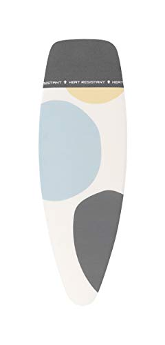 Brabantia Funda de planchar D, 135 x 45 cm, Burbujas de primavera, Zona resistente al calor