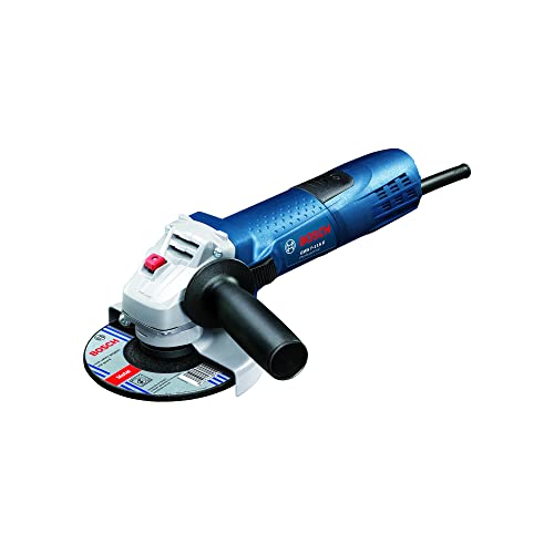 Bosch Professional GWS 7-115 E - Amoladora angular (720 W, 2800-11000 rpm, Ø Disco 115 mm, protección rearranque, en caja), Negro/Azul, Negro/Azul, Ø 115