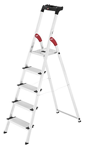 Hailo xxl easyclix - Escalera domestica xxl 5 peldaños 168cm aluminio
