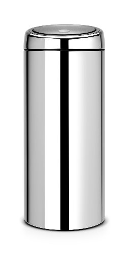 Brabantia 338229 - Cubo de Basura, 30 litros, Color Acero Brillante