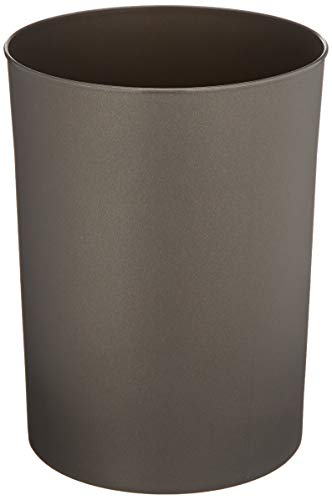 Denox 10330.790 - Papelera cilíndrica, 11 L, metal, polipropileno, color Gris mate, único