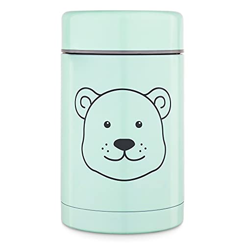 Navaris Termo para Comida para bebé - Envase hermético de 500 ml para Papilla Agua Fruta puré - Papillero para Alimentos líquidos sólidos Comidas