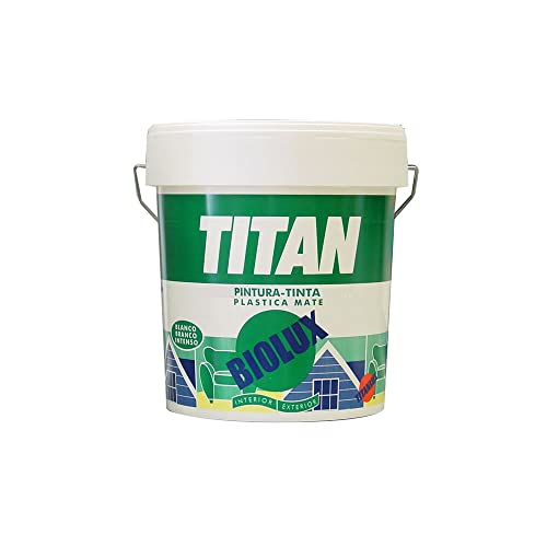 PINTURA PLASTICA INTERIOR-EXTERIOR MATE BIOLUX 15l TITAN A62000815