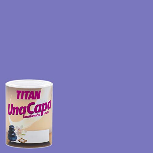 Titan 69637134 - Pintura plástica mate LILA INTENSO Titan UNA CAPA