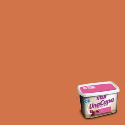 Titan 69639005 - Pintura plástica mate ROJO TEJA Titan UNA CAPA