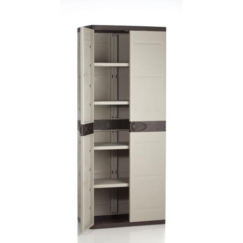 Plastiken M282966 - Armario de Resina con 4 estantes plastek 176 x 70 x 44 cm