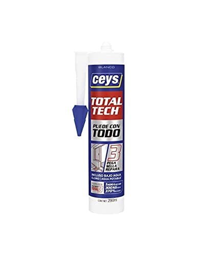 Ceys - Total Tech - Pega Sella y Repara - Blanco - Cartucho 290 ML