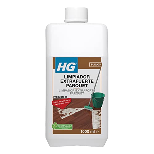 HG Limpiador Potente para Parquet , Fórmula Concentrada para Fregar Suelos de Madera, Elimina la Suciedad y la Grasa - 1 litro (210100130)