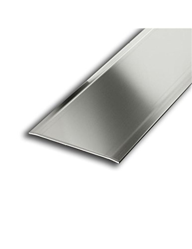 JARDIN202 - Transicion Aluminio Dos Alas - 40mm | 40mm anch. 3mm alt. 0,83m larg. Adhesivo