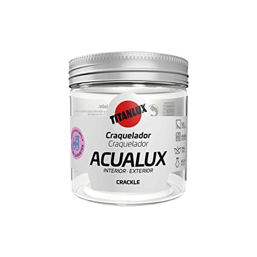 Titanlux Acualux Barniz Craquelador al agua Incoloro 75 ml