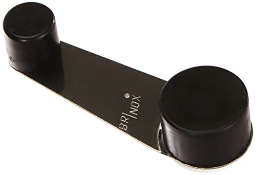 Brinox Tope Retenedor Giratorio, Negro, 3.2 x 10.2 x 2.2 cm