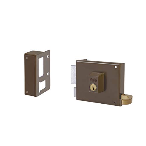 Yale 125R120IHP 125R120IHP-Cerradura de sobreponer serrure en Applique, Hierro Pintado, 120mm