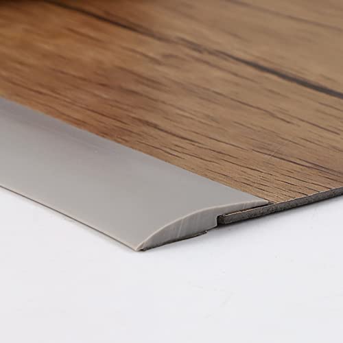 Tapajuntas Suelo Listón De Transición Para Suelos Gris Autoadhesivo, Tira De Borde De Alfombra Recortable De PVC Longitud, Tira Autoadhesiva Antideslizante Para Bordes Alfombras ( Size : 2m/6.6ft Leng
