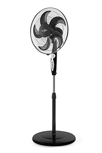 Orbegozo SF 0249 Ventilador de pie, 3 velocidades, Mando a Distancia, Temporizador, función oscilante, silencioso, 5 aspas, 60 W, Multicolor