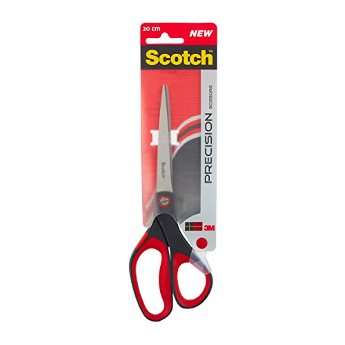 Scotch - Tijeras (20 cm), color gris y rojo