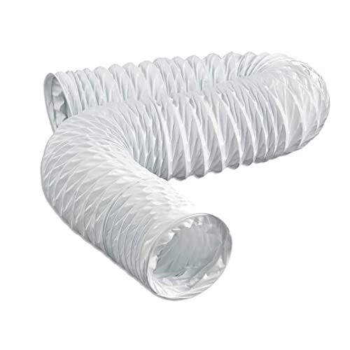 CABLEPELADO Tubo salida aire secadora, Tubo de ventilación de PVC, Conducto de aire, Tubo de extracción aire, Manguera de extracción de aire, Climatización, Secadora, 3 Metros Largo x 100 mm diametro