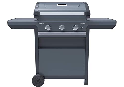 CAMPINGAZ Barbacoa de Gas 3 Series Select con Carrito de Barbacoa de Gas con 3 Quemadores de Acero Inoxidable, Tapa con Termómetro, InstaClean Aqua, Sistema Modular Culinary de 10, 2 kW de Potencia