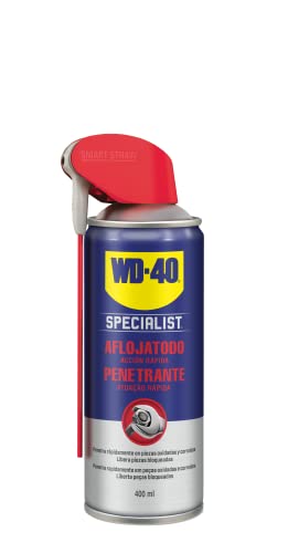 Penetrante Acción Rápida de WD-40 Specialist - Fórmula de baja tensión superficial, penetra rápidamente y libera piezas oxidadas - Pulverizador Doble Acción, Amplio, Preciso y Spray 360º - 400 ml