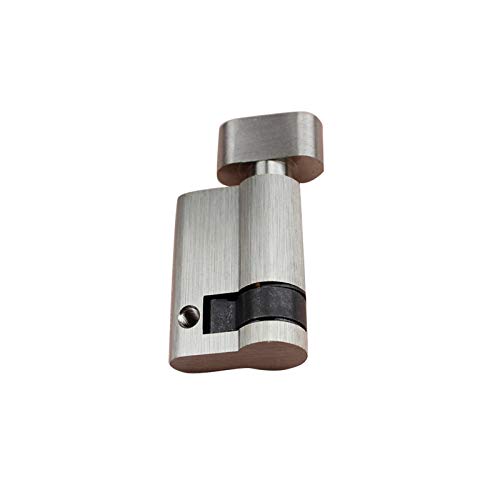 GSJNHY Cilindro Serratura,Cilindro per Porta Estándar de 45 mm Cerradura de Puerta Medio Cilindro Pulsar Solo Abierto con Bloqueo de la Perilla para la Puerta de Madera del baño