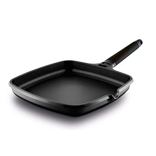 Castey - Asador Inducción 27 cm Mango Negro