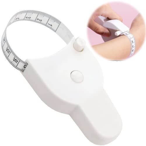 Cinta métrica corporal, cinta métrica suave, cinta métrica de 150 cm / 60 pulgadas, para medidas a medida, medidas corporales. Cinta métrica de cuerpo retráctil blanca