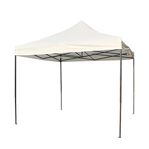Carpa Plegable 3x3 Gazebo | Blanco Carpas Plegables Impermeables | Cenador Para Fiestas de Camping en Patio al Aire Libre