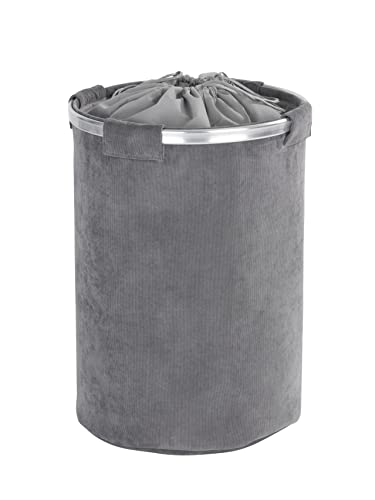 Wenko Pongotodo Cordoba Cesta para La Ropa 68 L, Poliéster, Gris, 40x40x54 cm