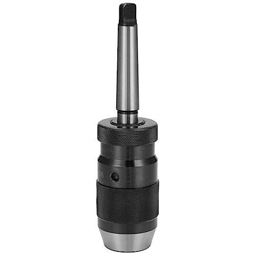 Geevorks Portabrocas Taladro de Columna MT B16 1-16mm Mandril Taladro de Columna de B16 sin Llave Arbor Grinder Converter Chuck con Manija Tipo Uno para Mandril de Taladrado de Torno