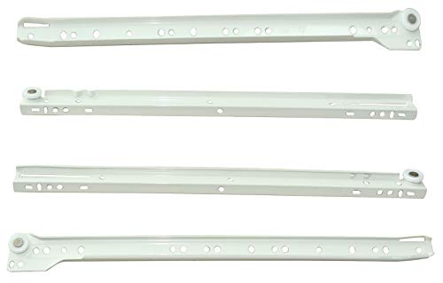 AERZETIX: Par de guías de rodillo correderas para cajones 25kg (40cm)