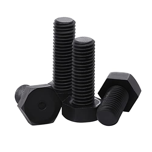 CONPHERON Tornillos Hexagonal de Nailon Perno Tornillos de Plástico Negro M8*20 mm,20 pcs